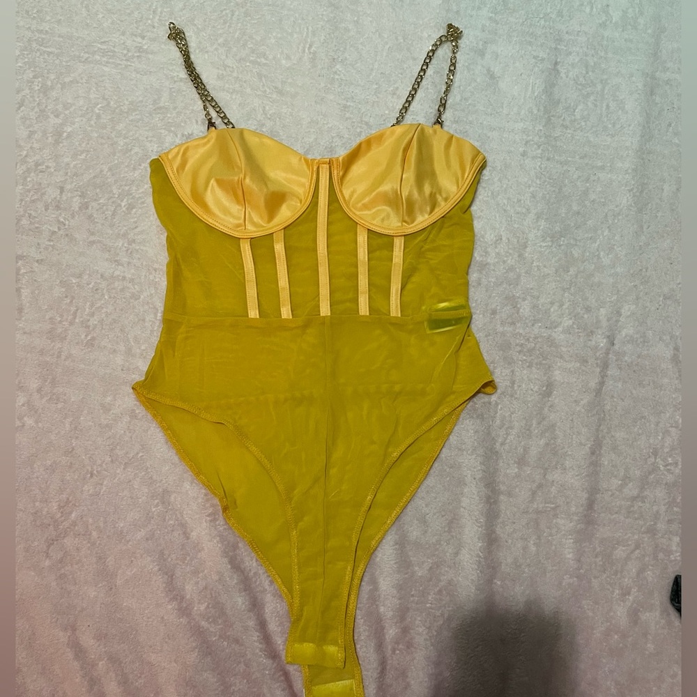 Mesh body suit top